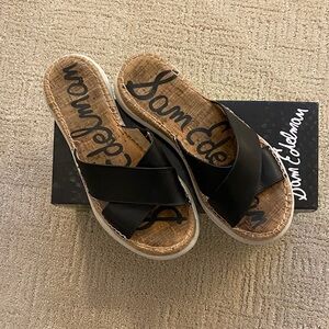 Sam Edelman Black Slide Sandals 7 1/2 Med